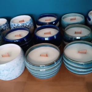 bougies tasses senteur délicate